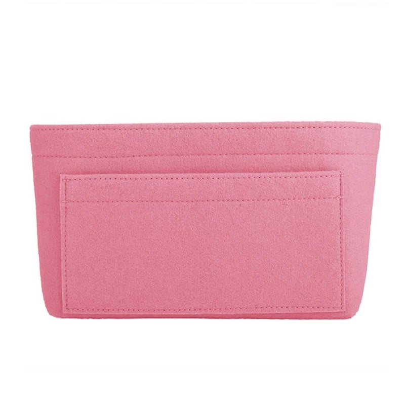 ZTUJO Purse Organizer Insert, Felt Bag Organizer For Handbag Purse Organizer,13 Colors, 6 Size (Large, Light Pink) - Image 3